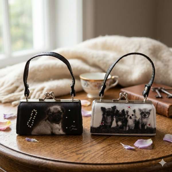 2er Set Liebliche Geldtasche Hund